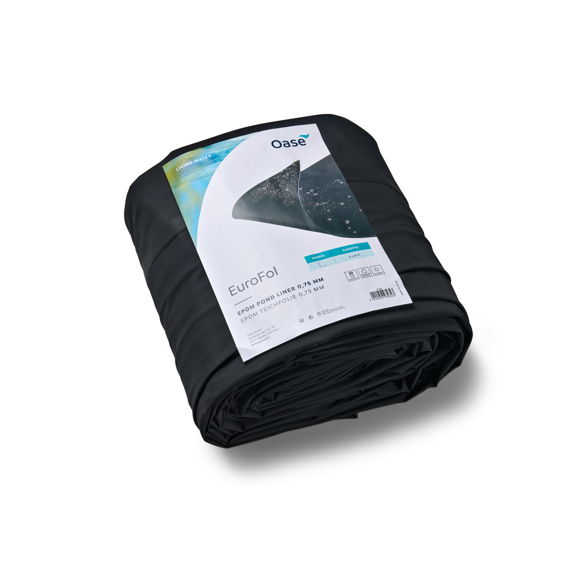 EuroFol EPDM Pre-Packed 8 x 6 m 池底膜
